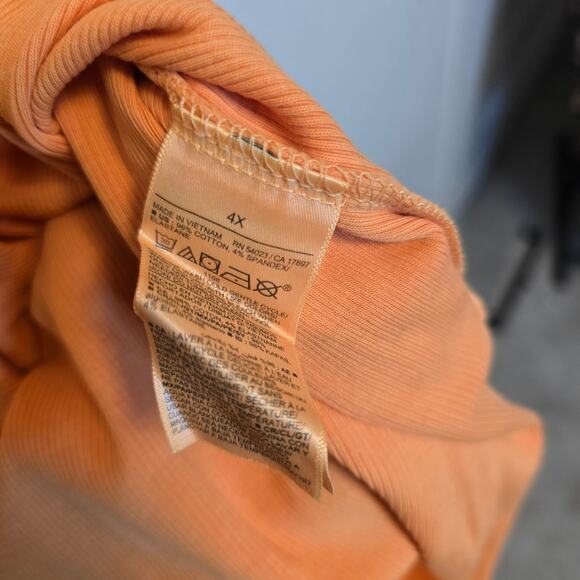 Old Navy Women's Orange Ribbed Lightweight Sleeveless Maxi Dress Plus Size 4X - Picture 5 of 5